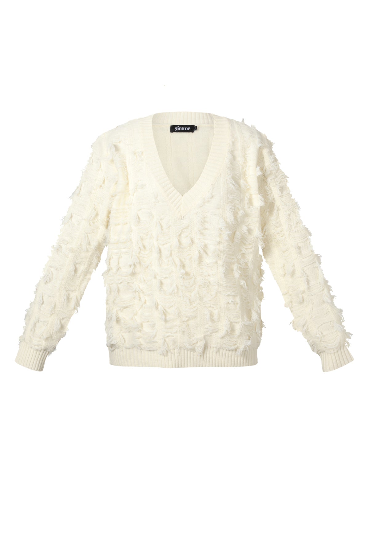 Gebreide Polyestervezel Vrouwen V-hals Trui Casual Effen Kleur