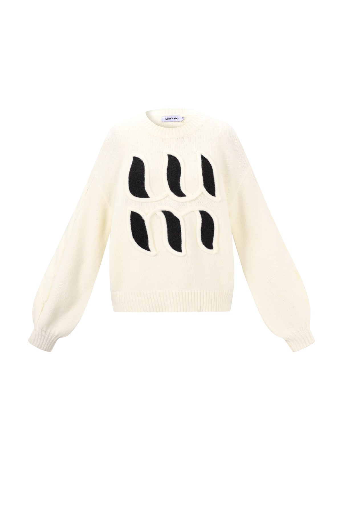 Gebreide Polyestervezel Vrouwen Truien Casual Letters