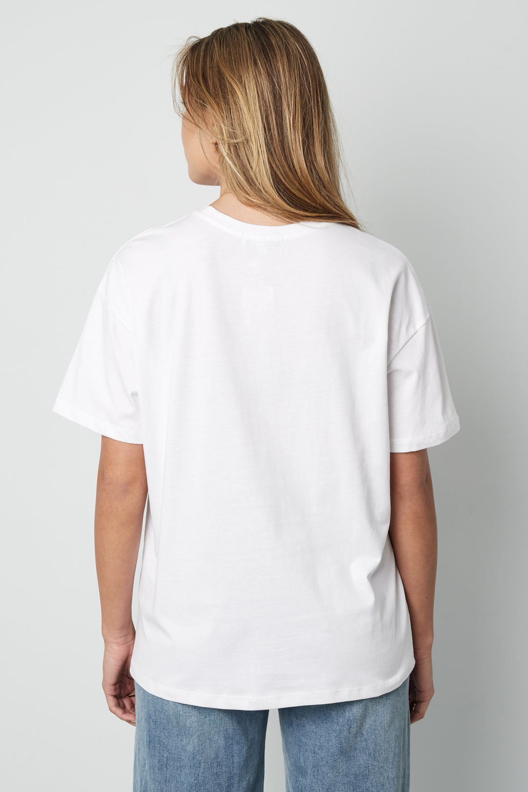 Cotton Vrouwen T-shirt Casual Letters