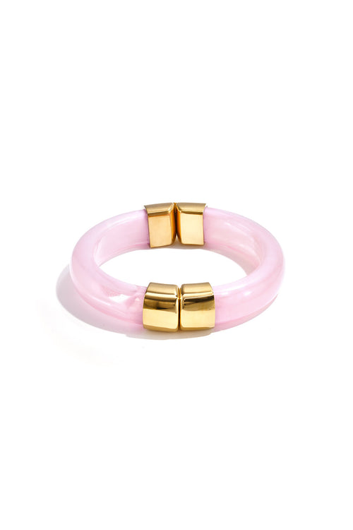 Chunky bangle met gouden details