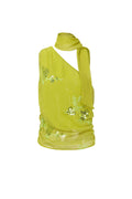 Elegant Floral Sleeveless Top for Spring/Summer