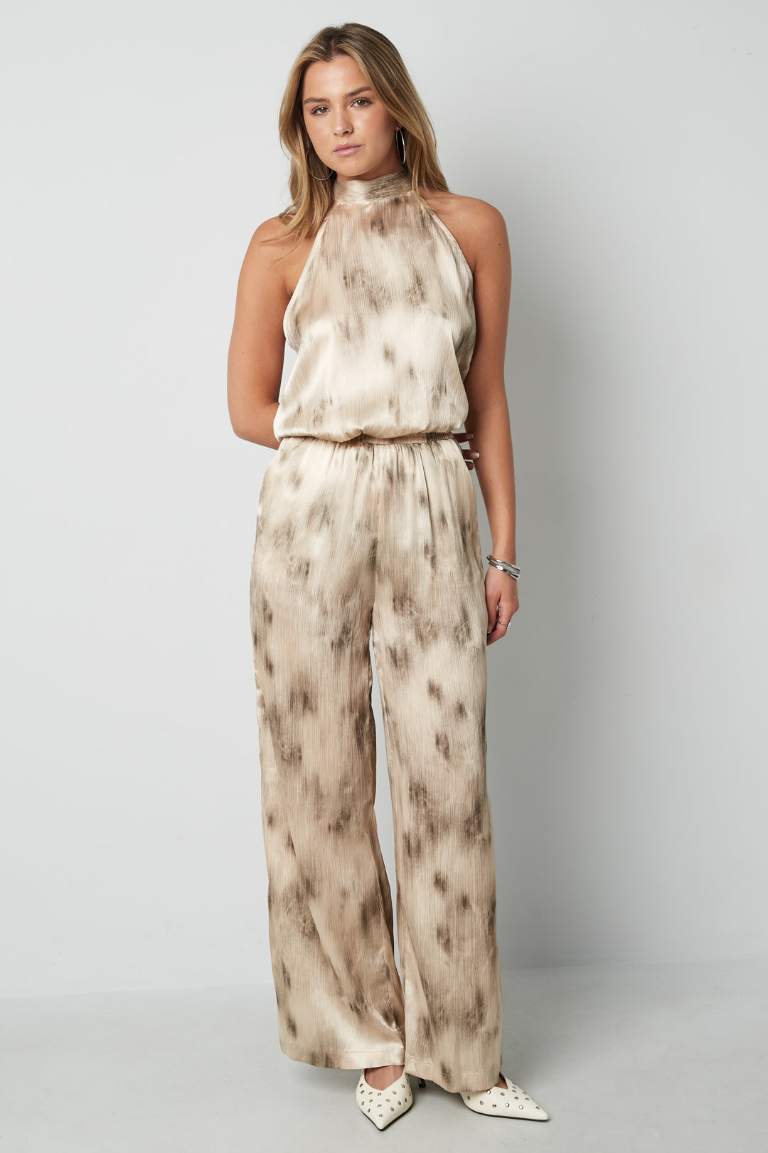 Geweven Casual Vrouwen Wide Leg Broeken Tie-dye Lente/Zomer