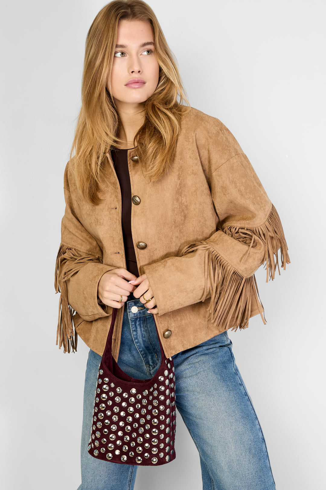 Schoudertassen Rivet Punk Polyester Dagelijkse Accessoires