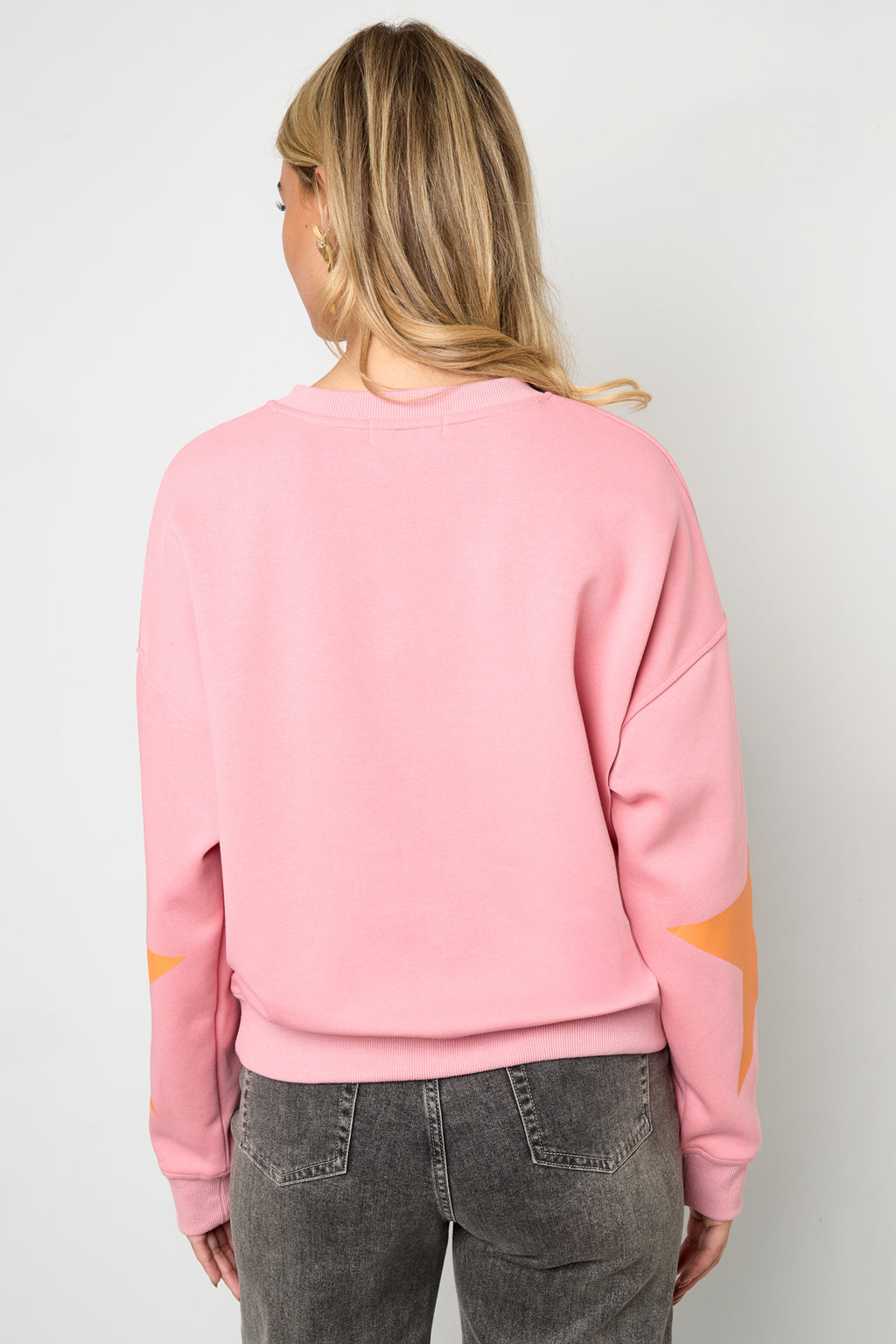 Gebreide Katoen Vrouwen Lange Mouw Top Casual Letters
