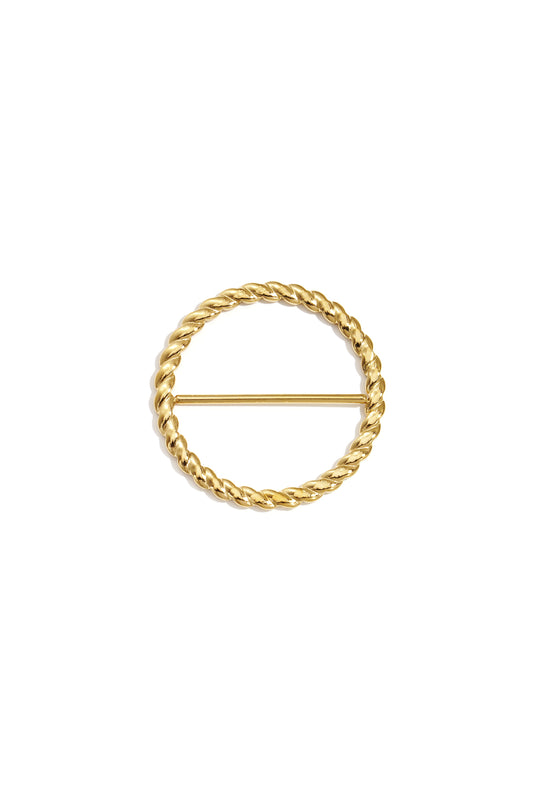 Sjaalklem met gedraaid detail