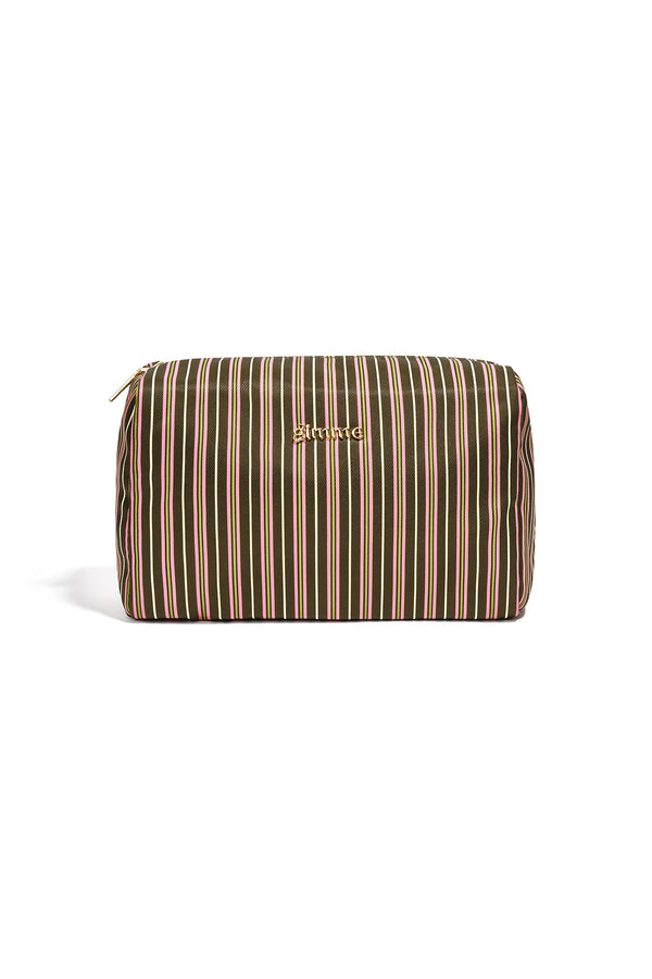 Make-up tasjes met strepen, eenvoudig, polyester, dagelijkse accessoires